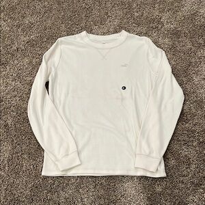 Men’s hollister white waffle crew